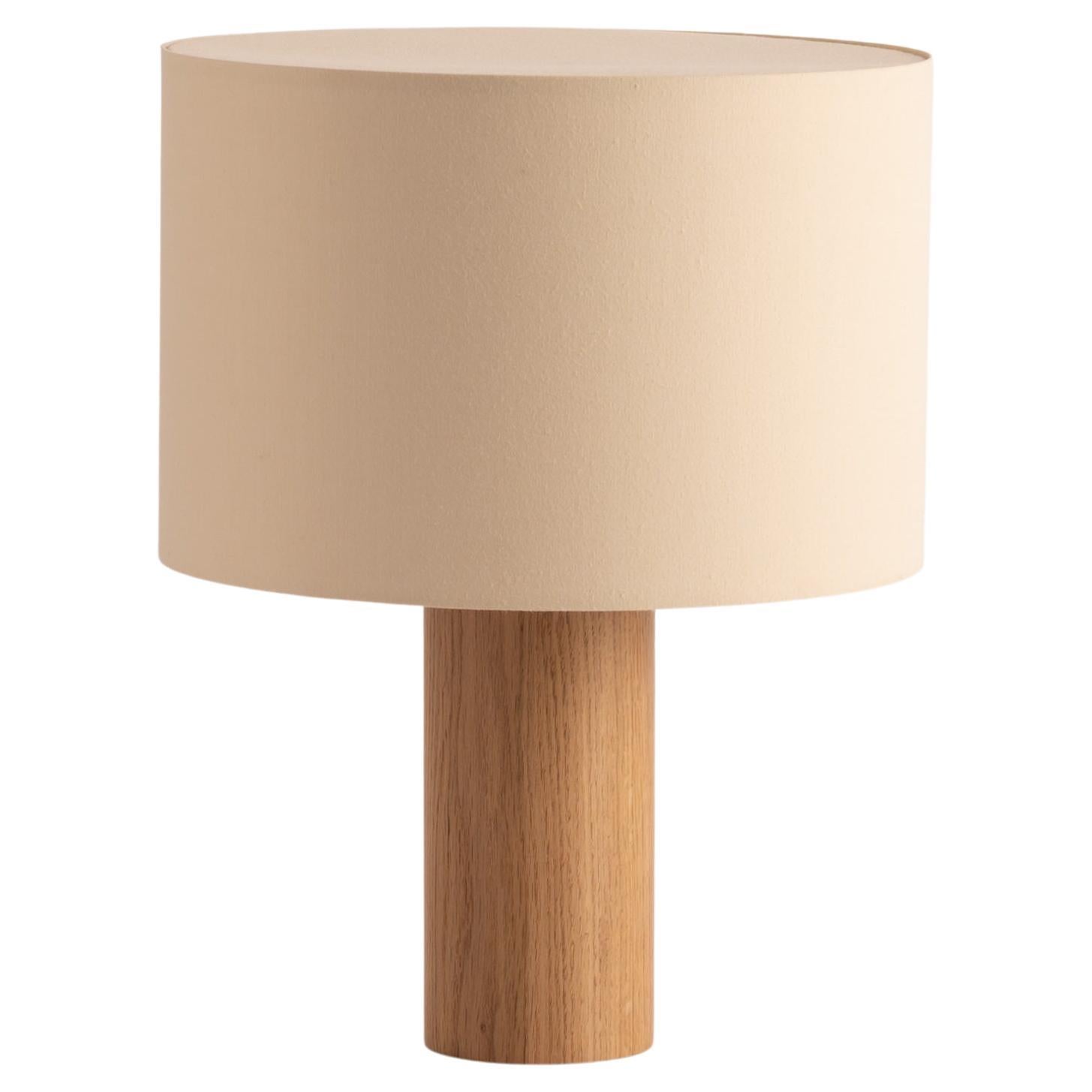 Oak Pipito Table Lamp by Simone & Marcel For Sale