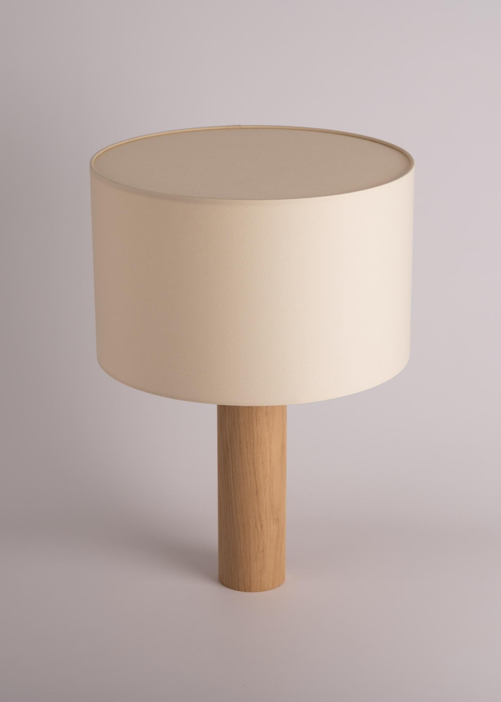 Post-Modern Oak Pipo Table Lamp by Simone & Marcel For Sale