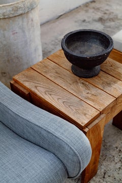 Oak Plank Side Table