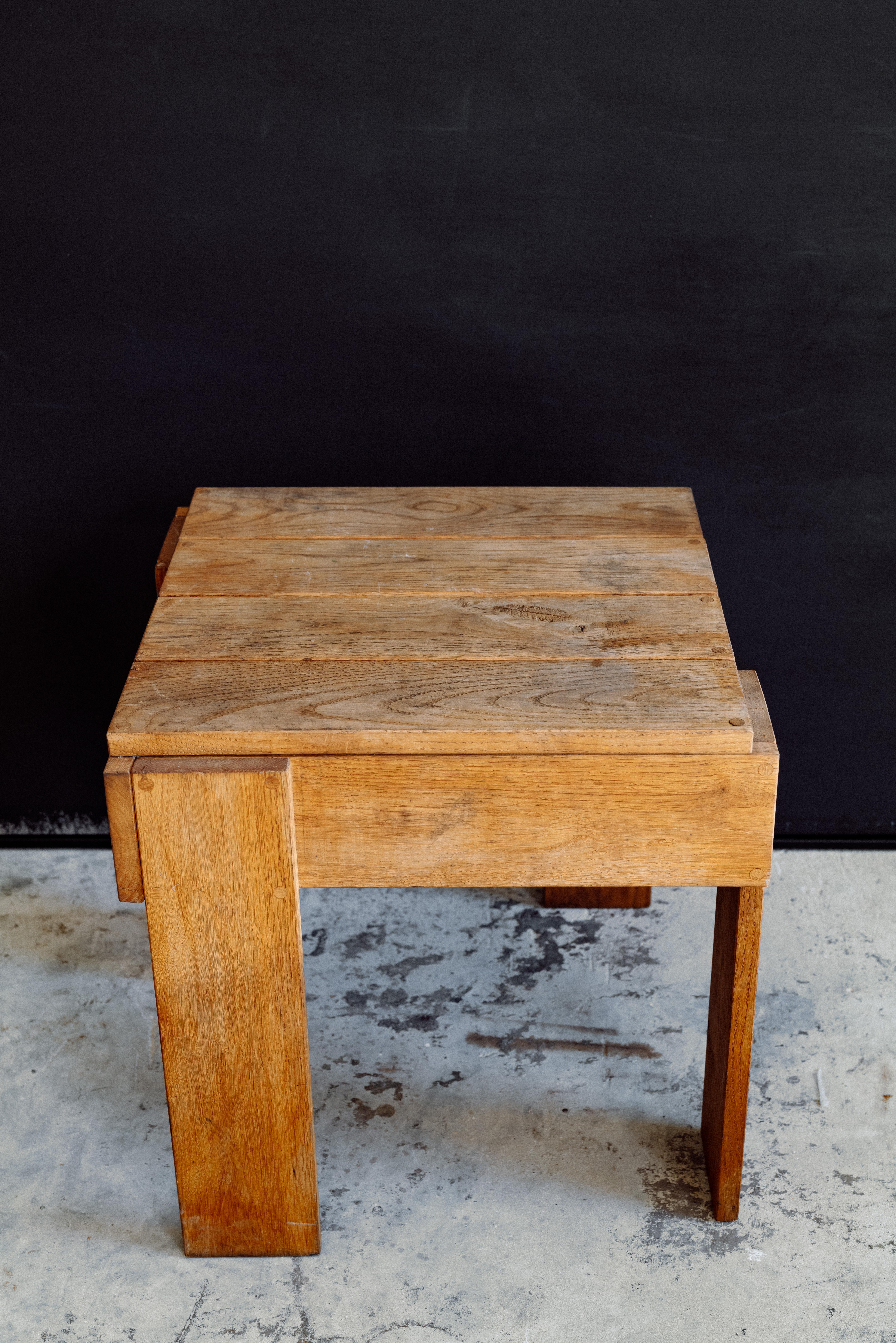 Mesa auxiliar de tablones de roble en Bueno estado para la venta en Miami, FL