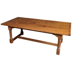 Oak Plank Top Refectory Table