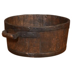 Oak Planter in Barrel Form