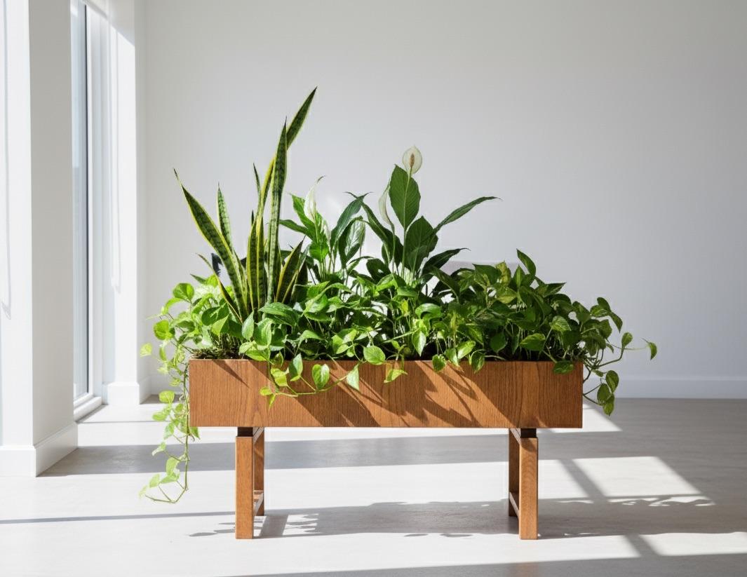 Stylish planter box from the 1960s, crafted in solid oak with an original zinc liner. A beautiful example of Danish mid-century design — simple, functional, and full of character.

In very good vintage condition, this piece adds a warm, organic