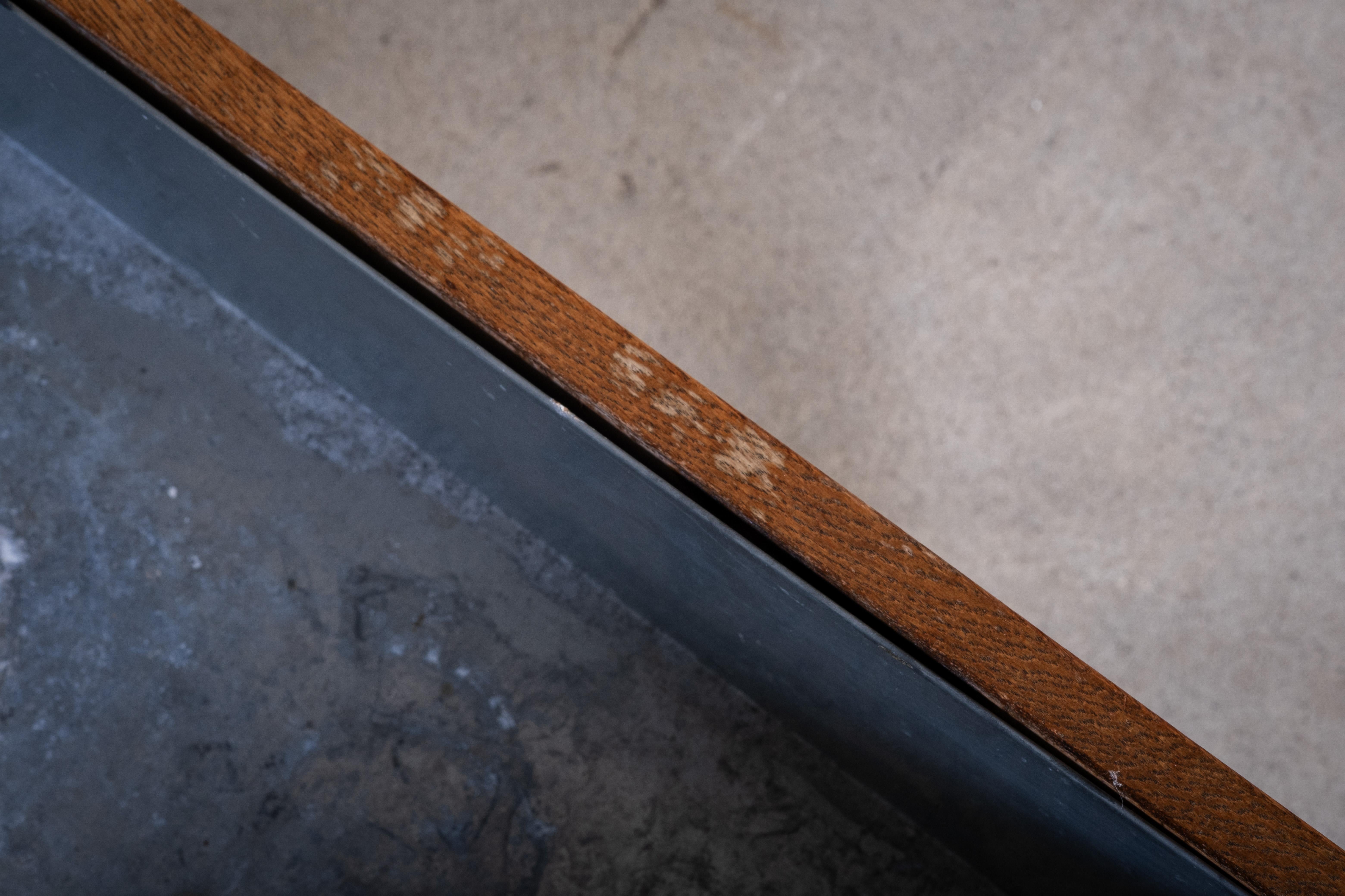 Oak Planter with Zinc Liner, Denmark, 1960s For Sale 2