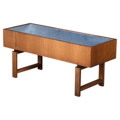 Oak Planter with Zinc Liner, Denmark, 1960s