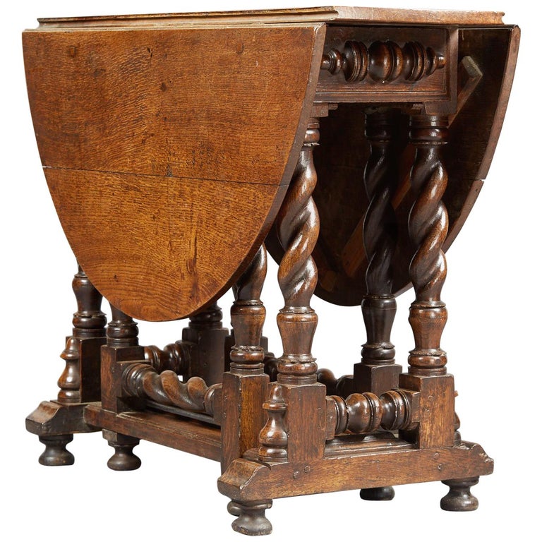 Oak Platform Base Gate Leg Dining Table Charles Ii William Mary Circa 1680 Oak Platform Base Gate Leg Dining Table Charles Ii William Mary Circa 1680