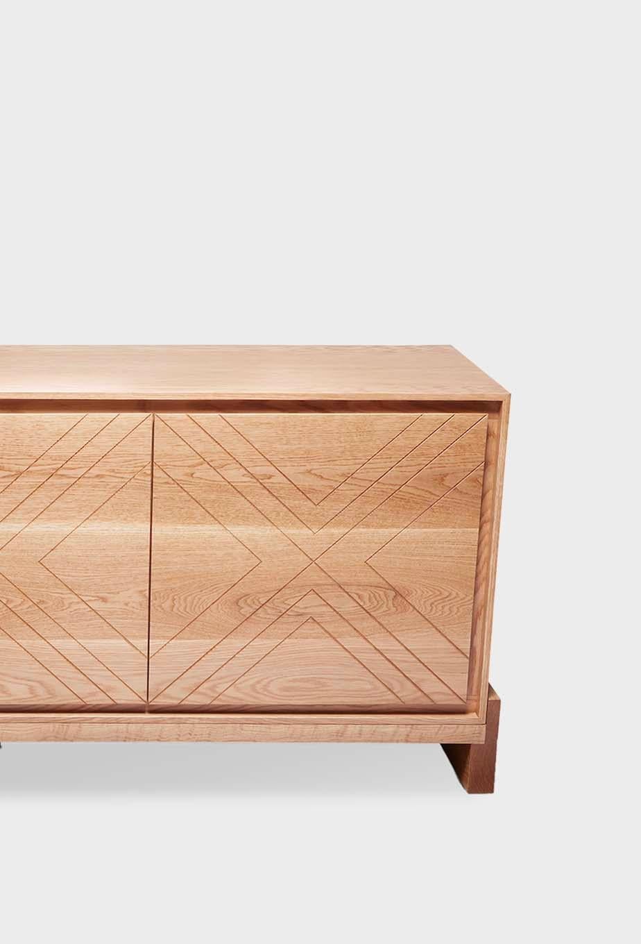 American Oak Platform Cabinet by Lawson-Fenning For Sale