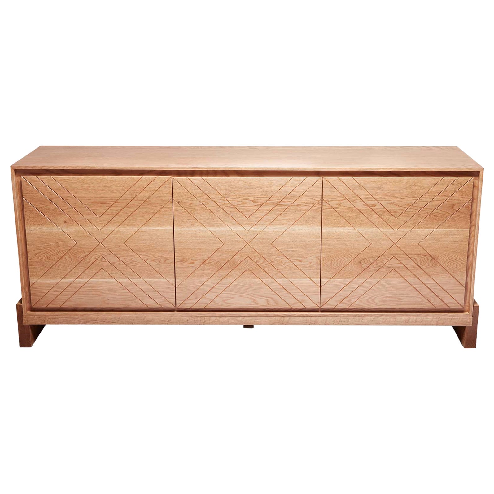 Oak Platform Cabinet by Lawson-Fenning For Sale