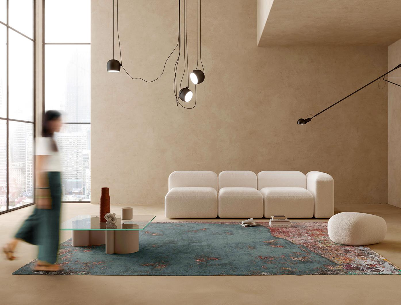 Annodato a mano Tappeto Oak Point Dr La Brea Edit di HENZEL Studio in vendita