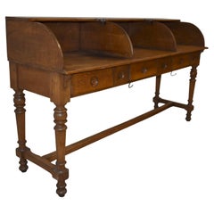 Antique Oak Postal Table, circa 1880