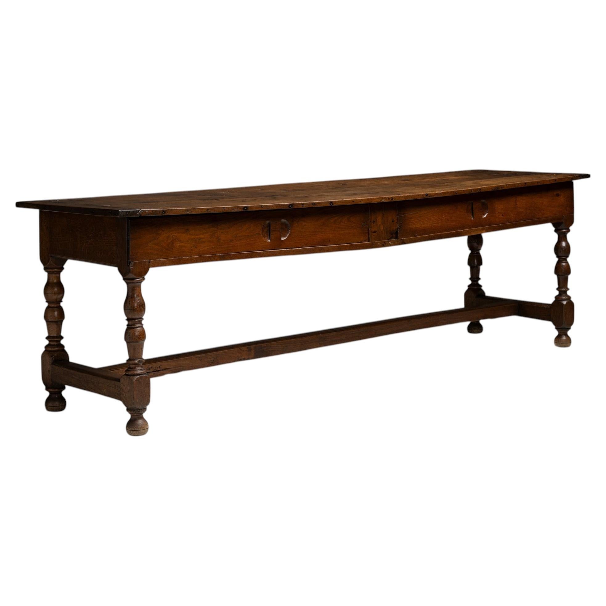 Oak Prep Table, France circa 1880 For Sale