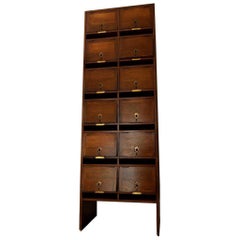 Oak Raf Military Locker Cabinet Industrial