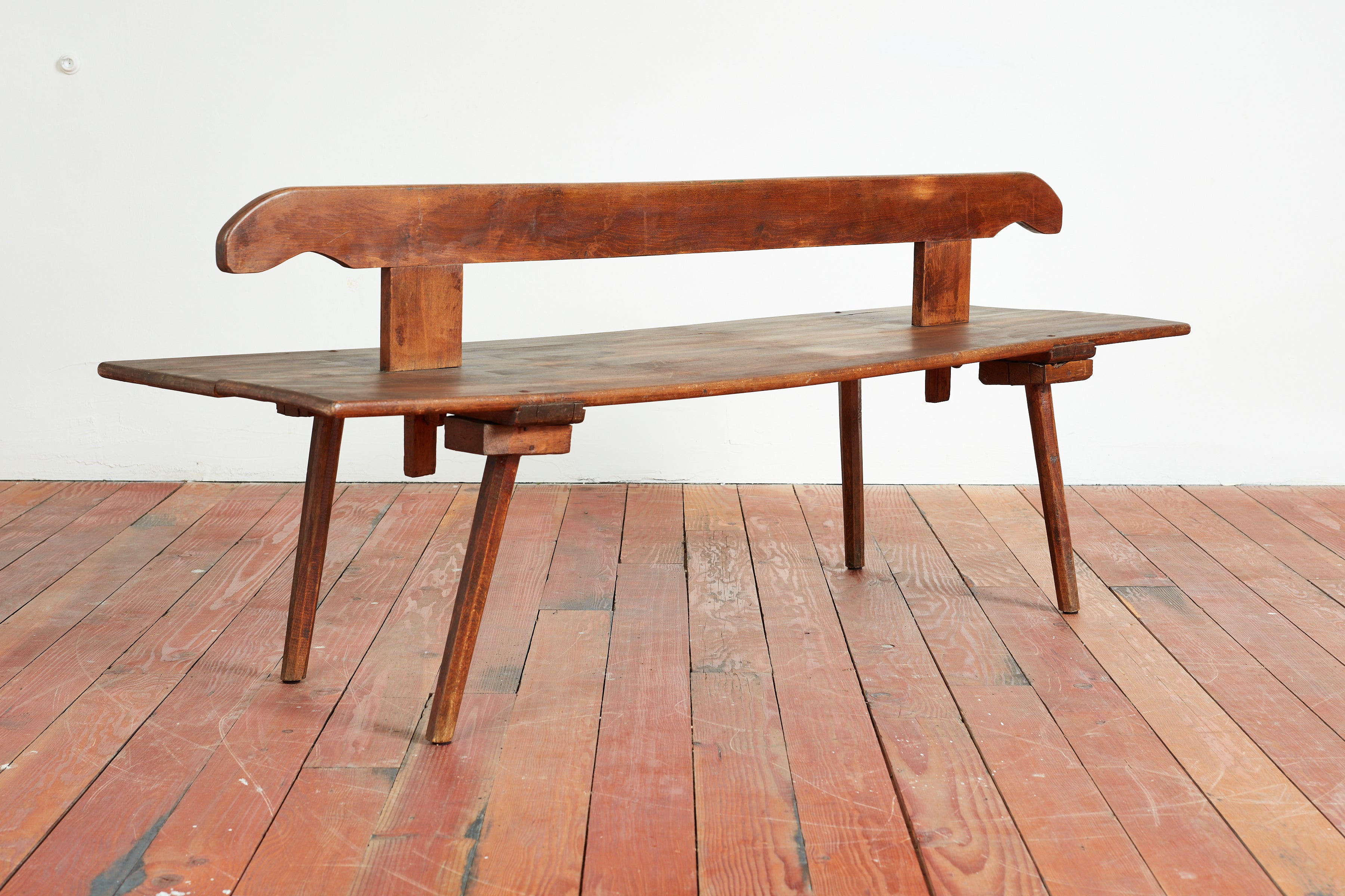 Oak Railroad Bench