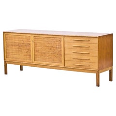 Oak & Rattan "Norrland" Sideboard by Alf Svensson, Sweden, 1960s