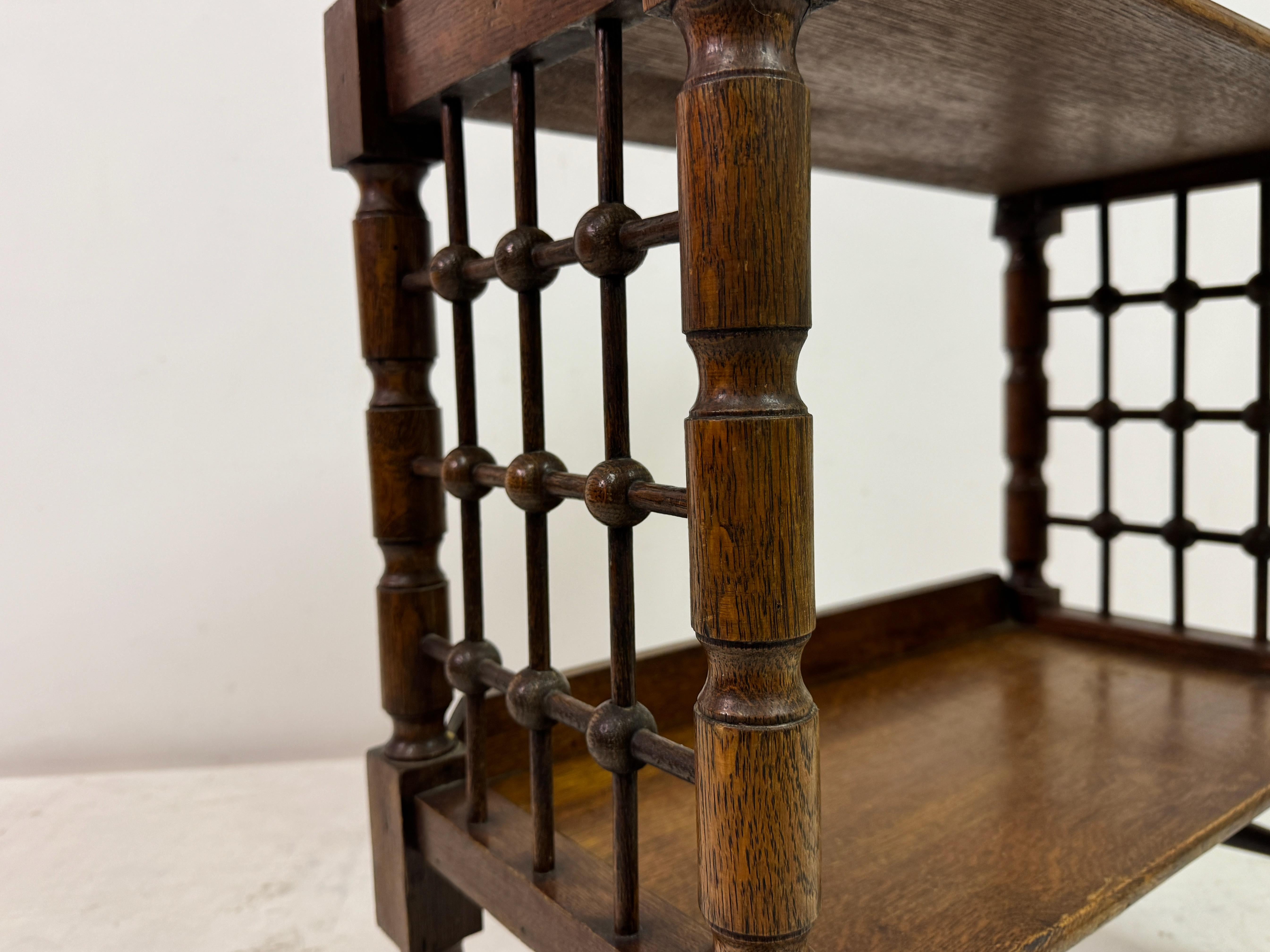 Oak Reading Side Table By Leonard Wyburd for Liberty of London 5