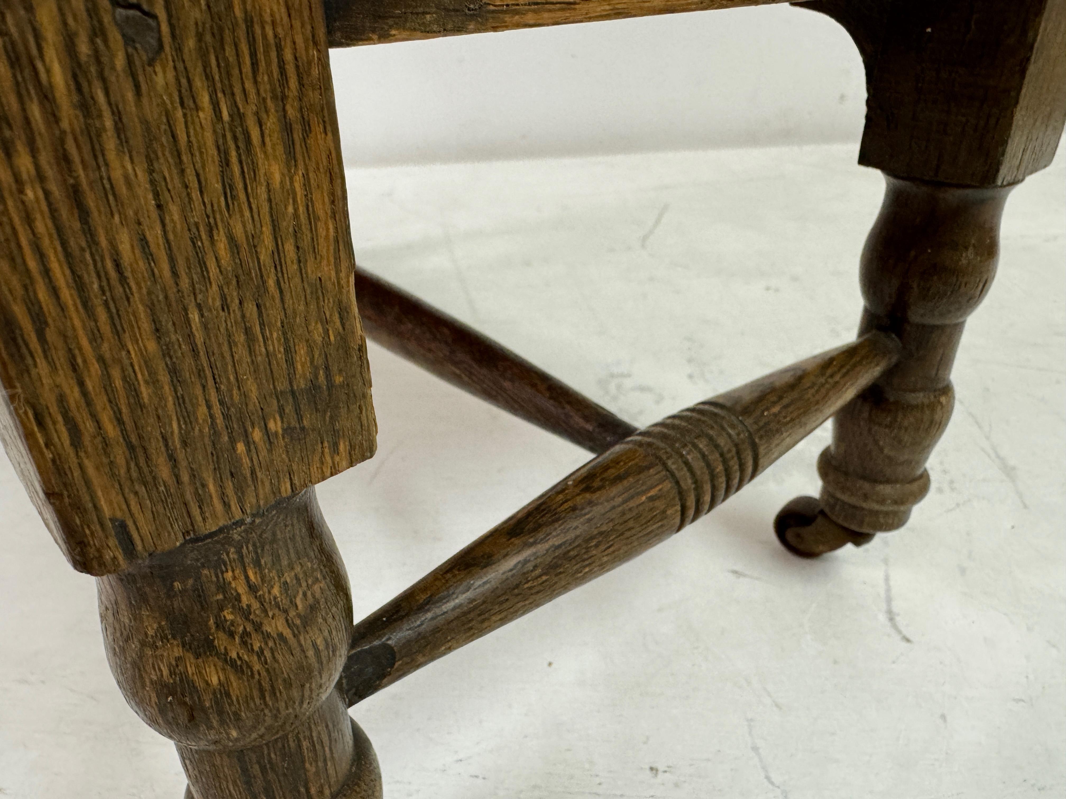 Oak Reading Side Table By Leonard Wyburd for Liberty of London 6