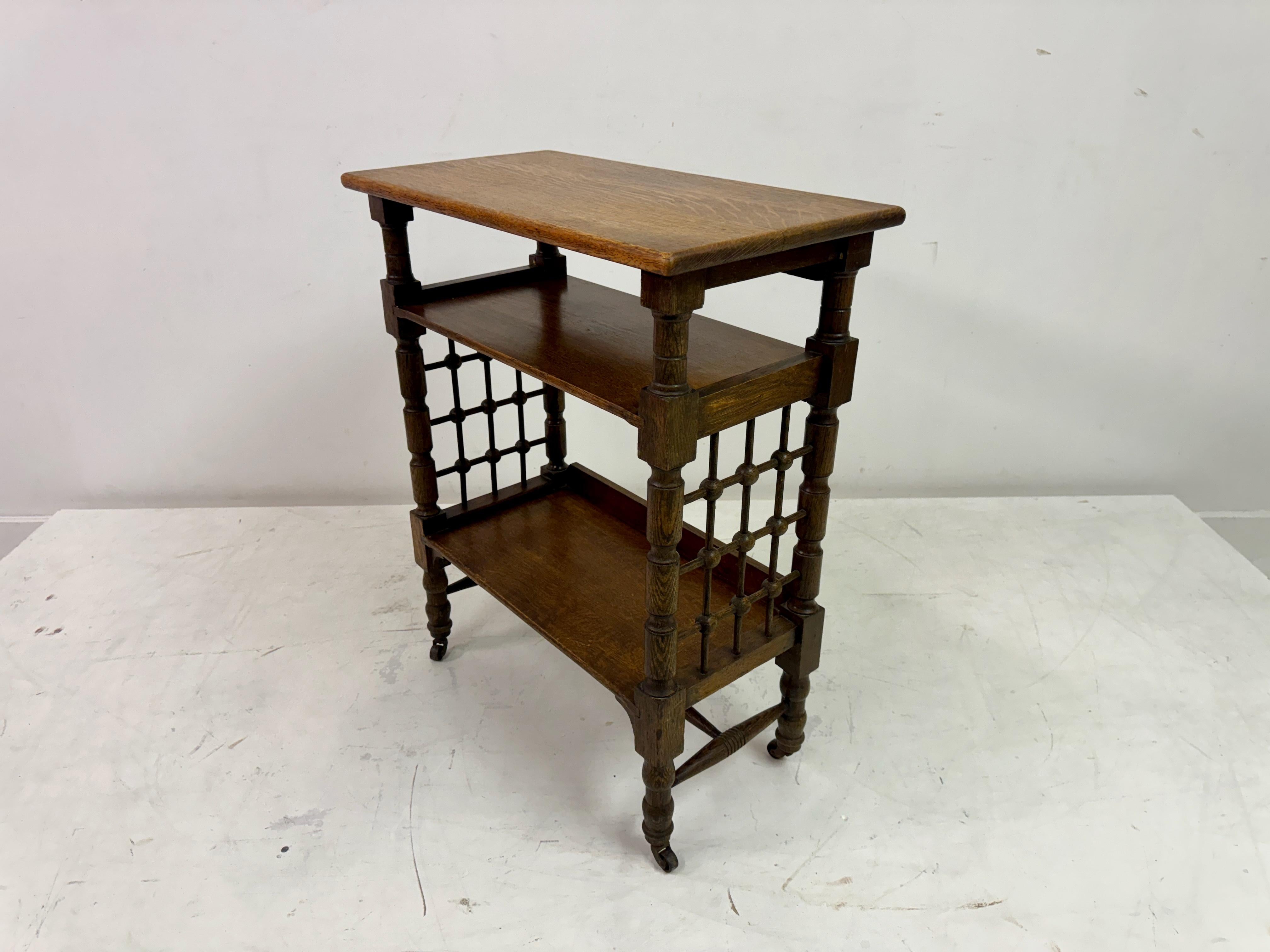 Oak Reading Side Table By Leonard Wyburd for Liberty of London 8
