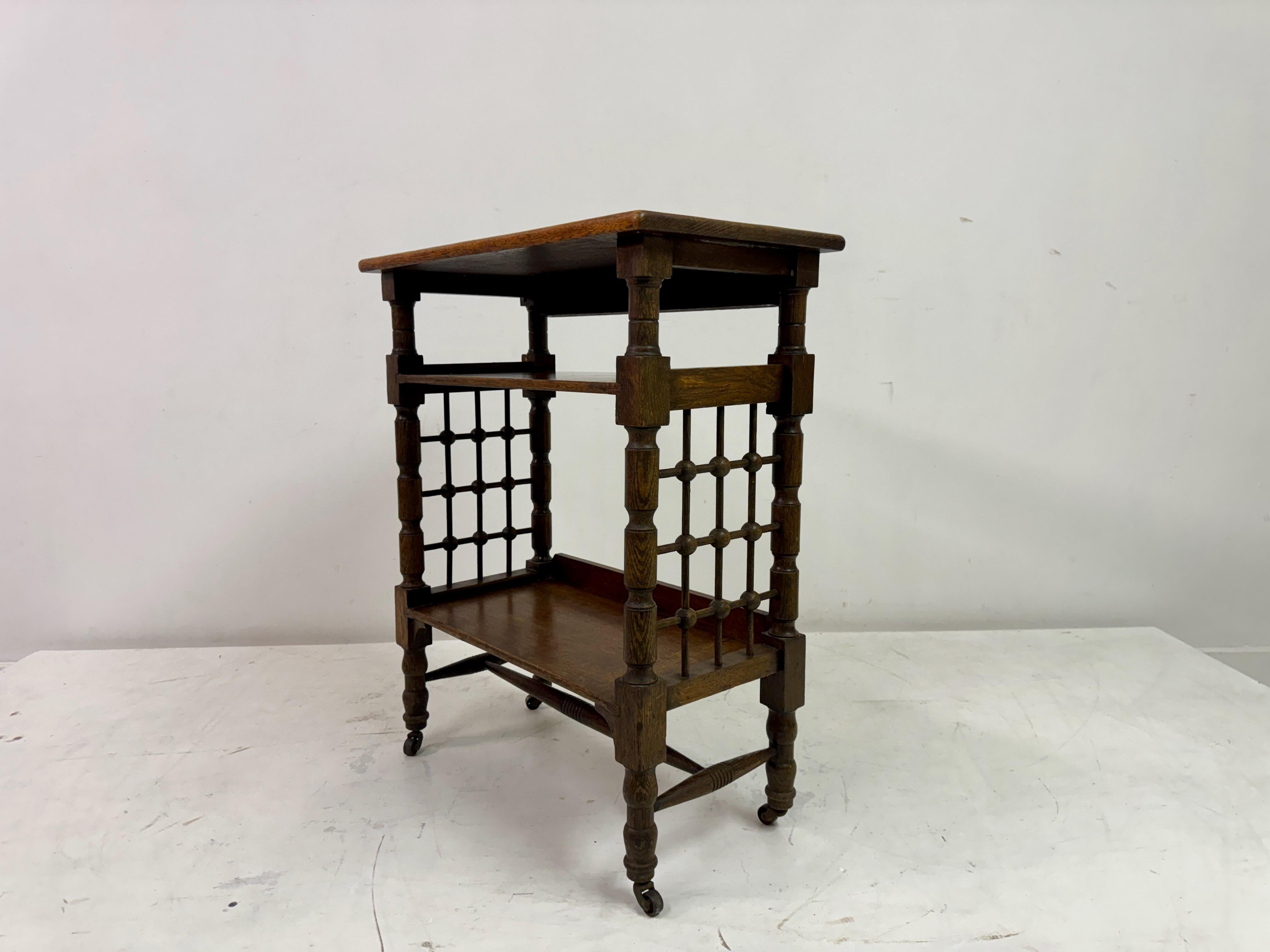 Oak Reading Side Table By Leonard Wyburd for Liberty of London 9