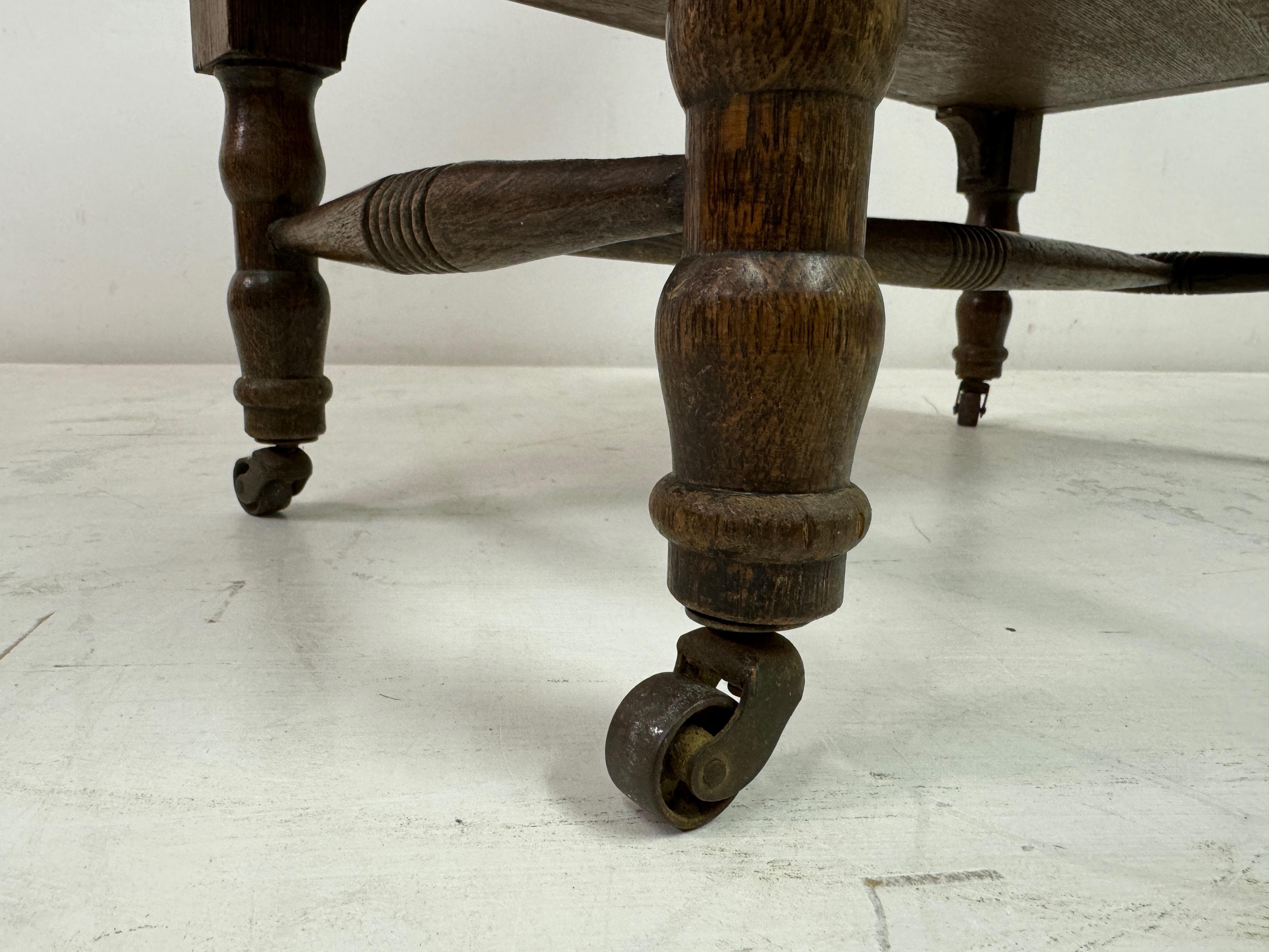 Oak Reading Side Table By Leonard Wyburd for Liberty of London 10
