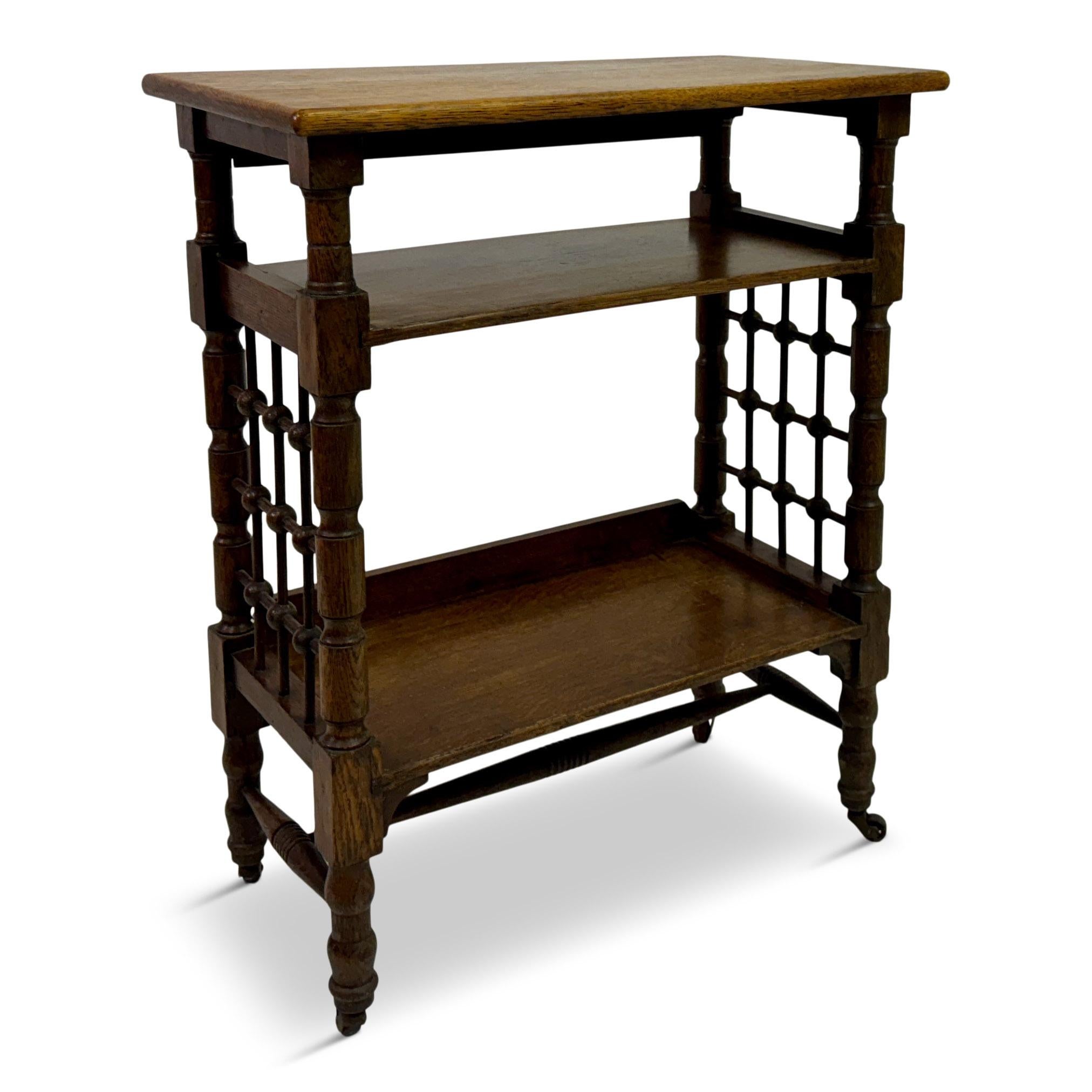 Oak Reading Side Table By Leonard Wyburd for Liberty of London 12