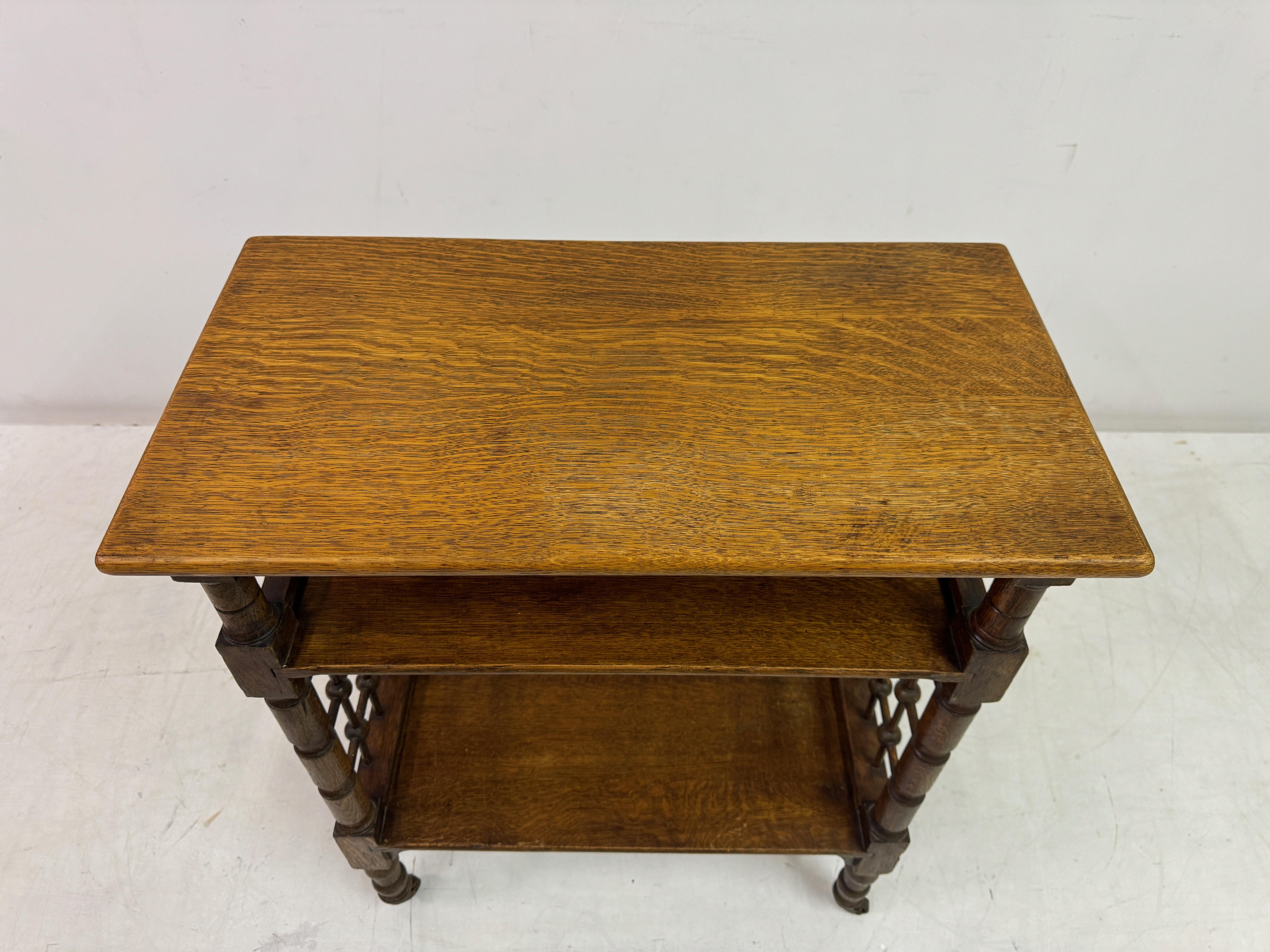 20th Century Oak Reading Side Table By Leonard Wyburd for Liberty of London