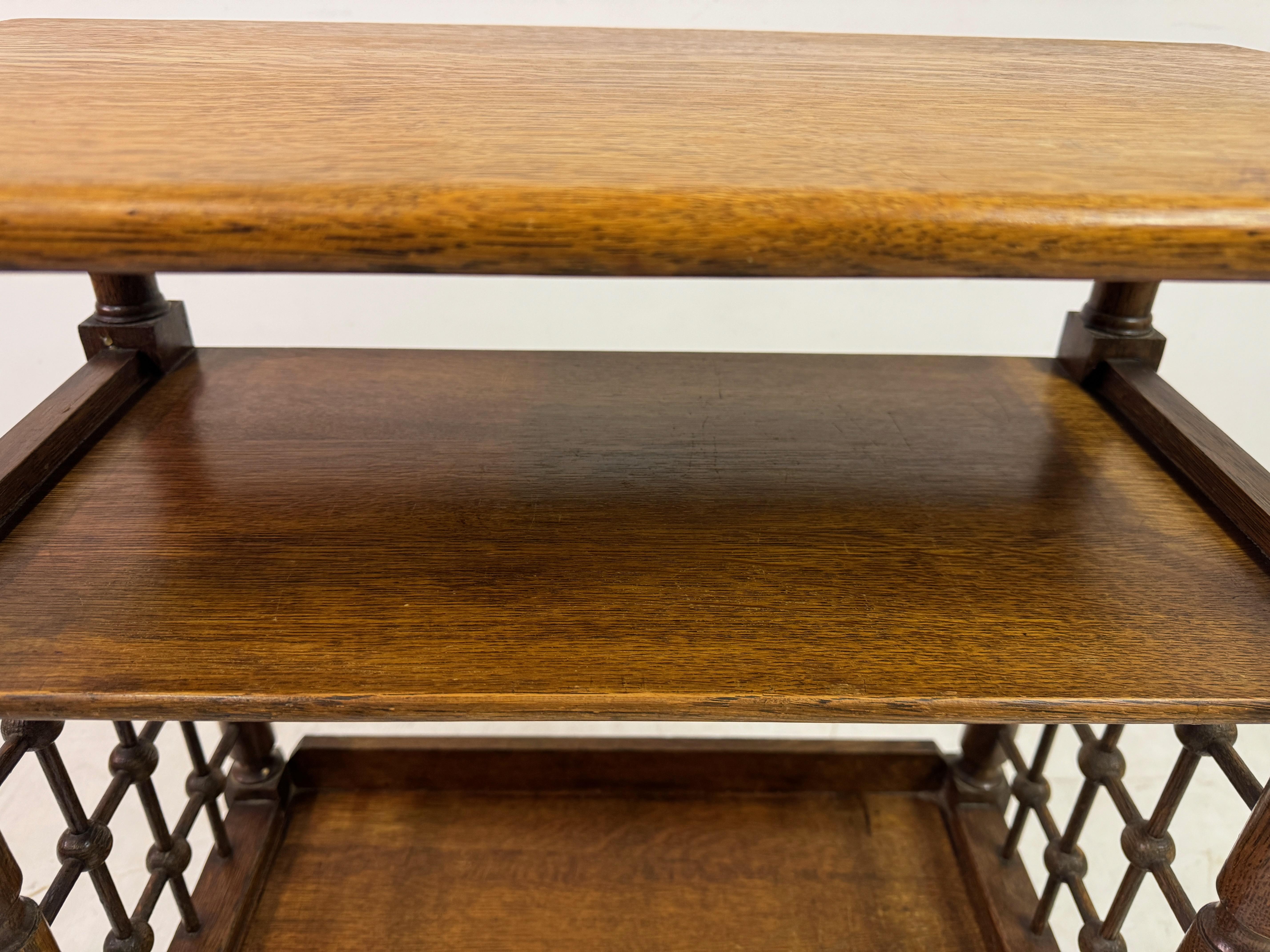 Oak Reading Side Table By Leonard Wyburd for Liberty of London 1