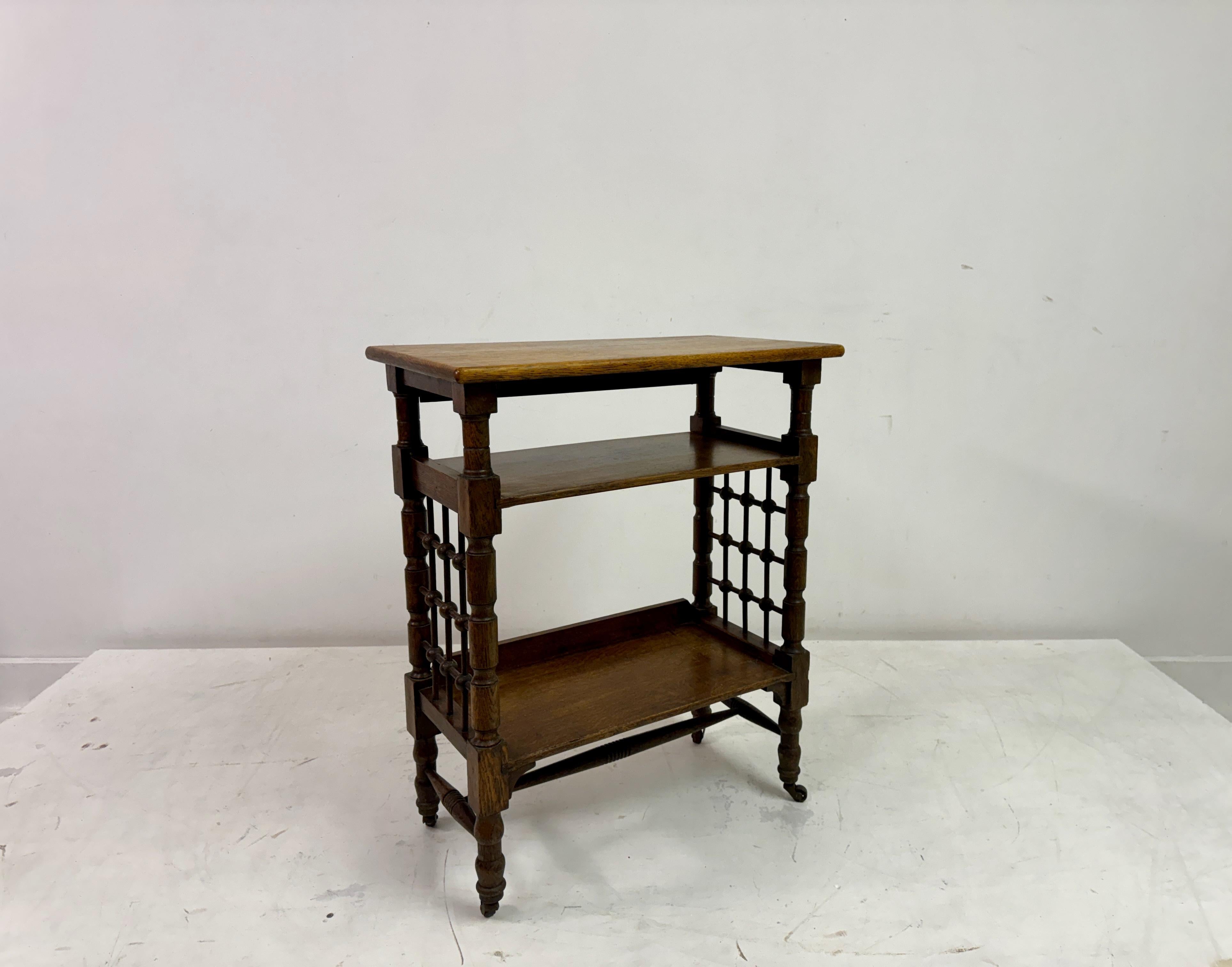Oak Reading Side Table By Leonard Wyburd for Liberty of London 3
