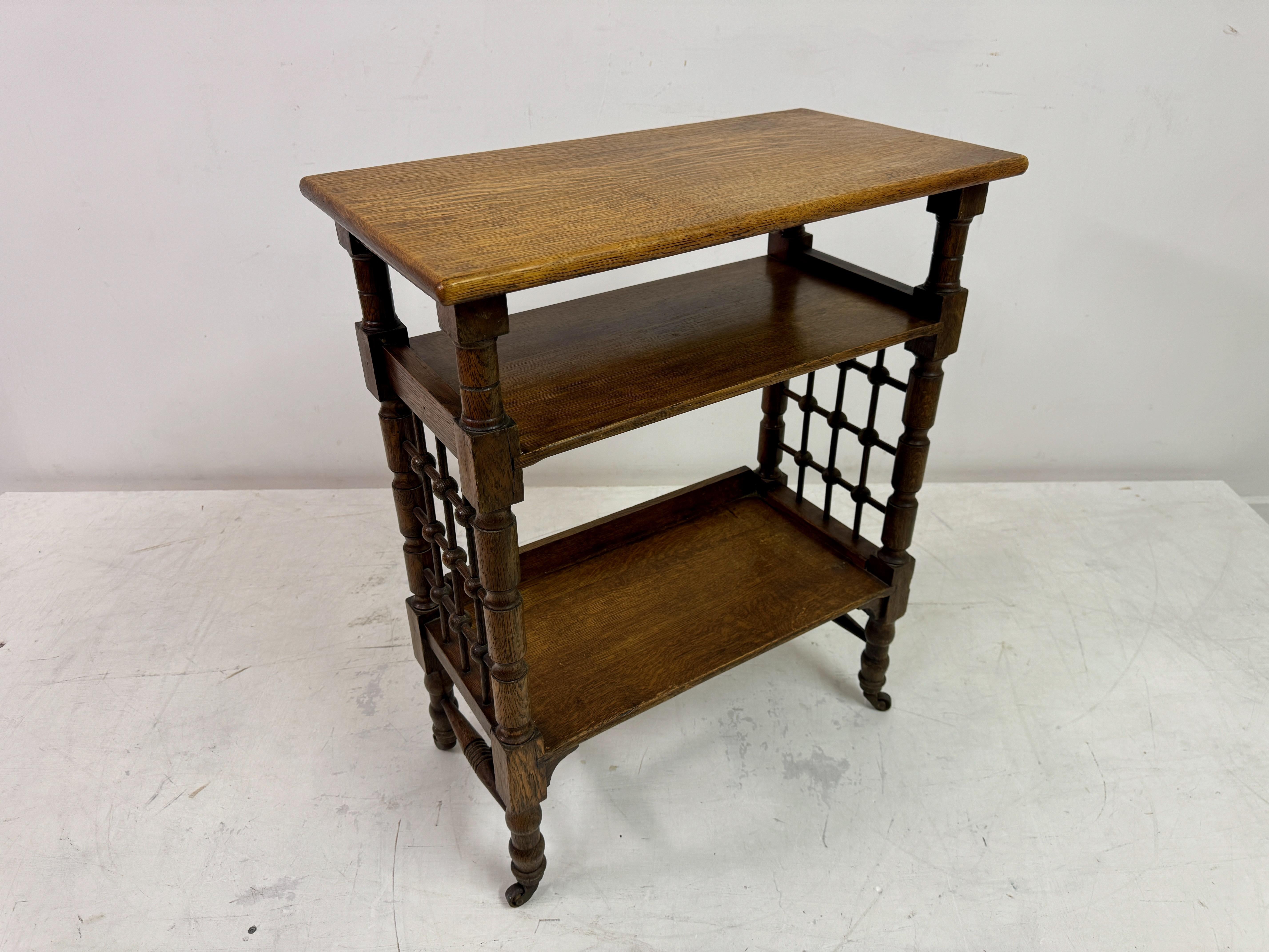 Oak Reading Side Table By Leonard Wyburd for Liberty of London 4