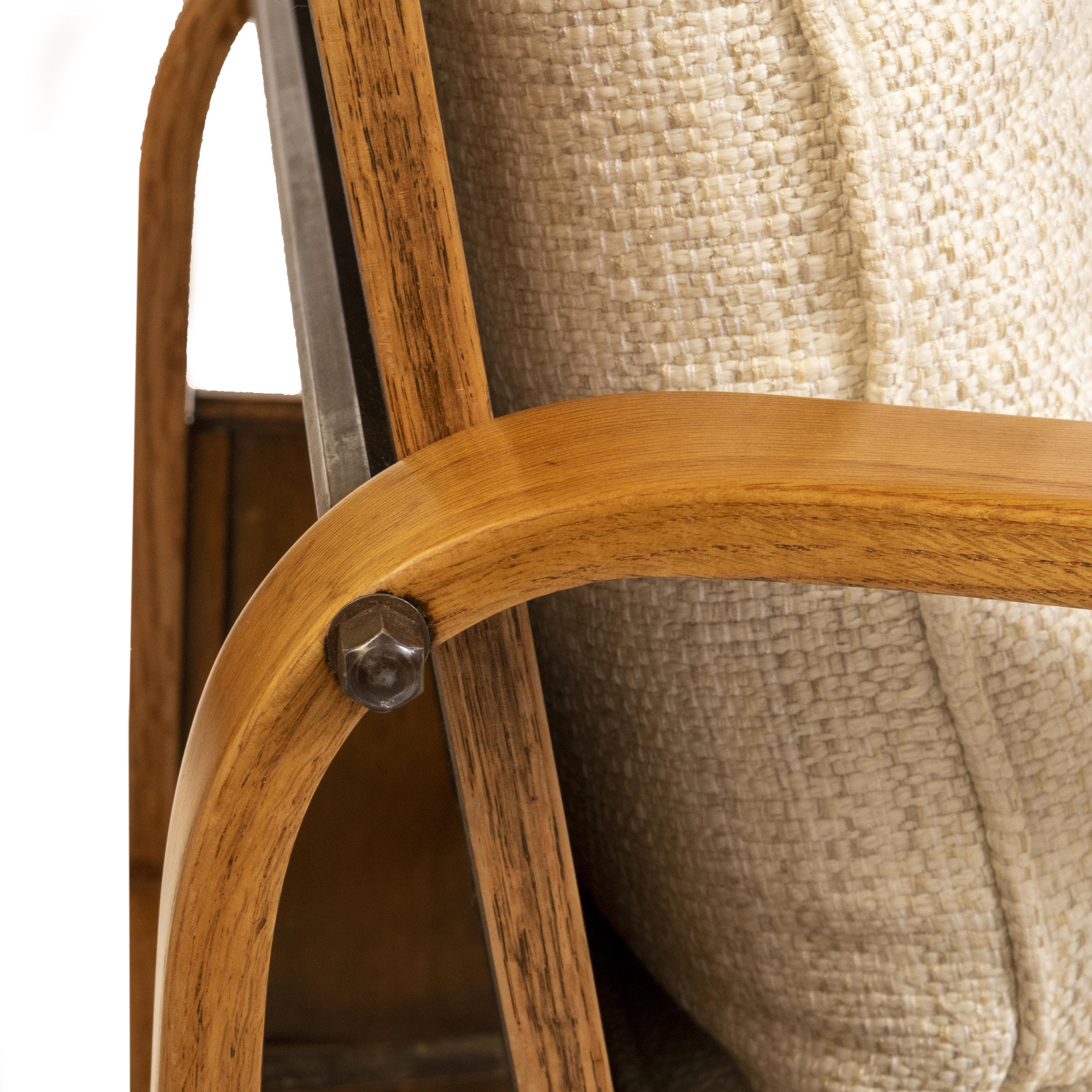 Poltrona reclinabile in Oak di Heals, Inghilterra, circa 1930 in vendita 2