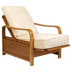 Oak Reclining Armchair by Heals, England circa 1930
