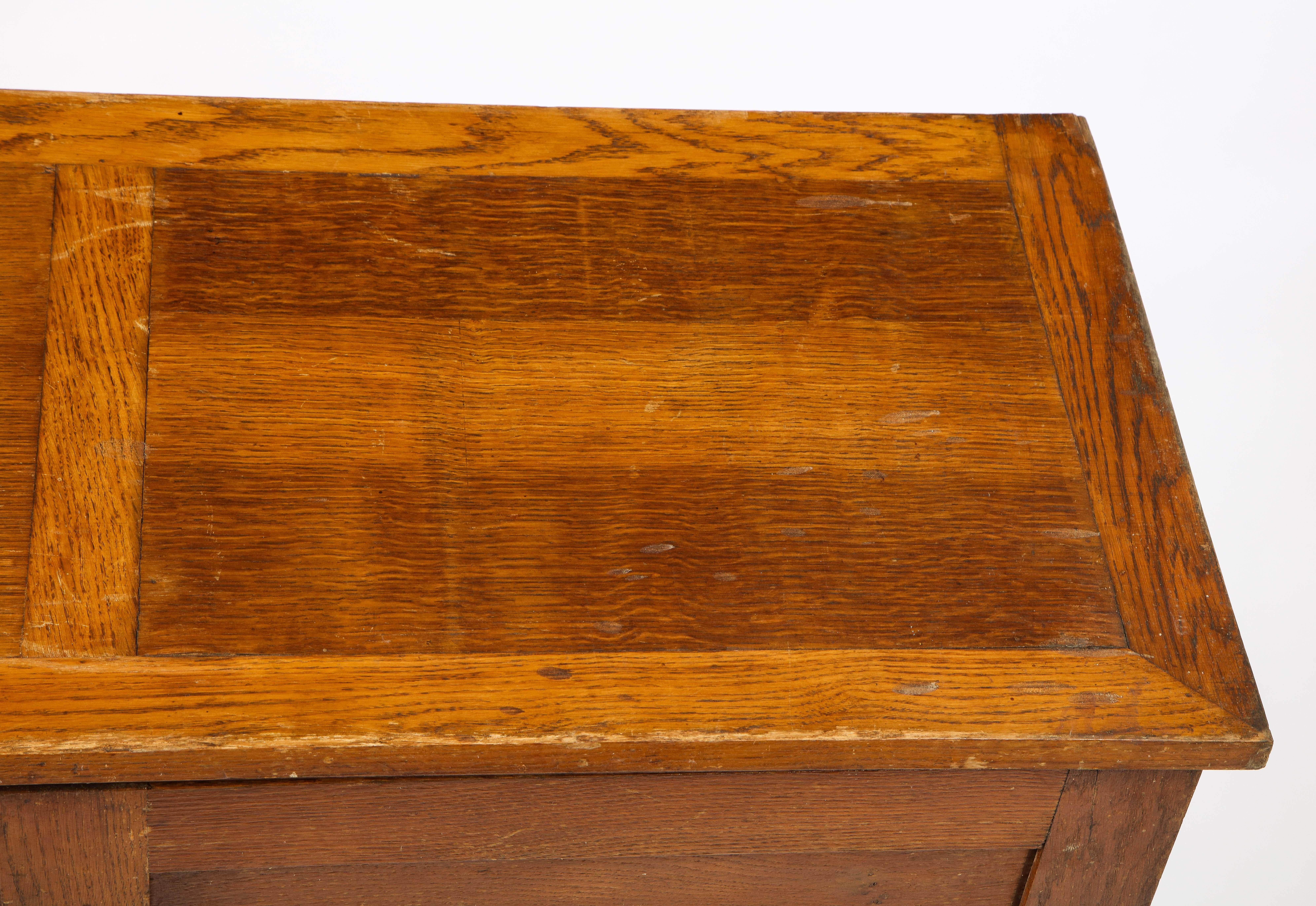 Oak Reconstruction Sideboard By René Gabriel, France 1940's For Sale 3