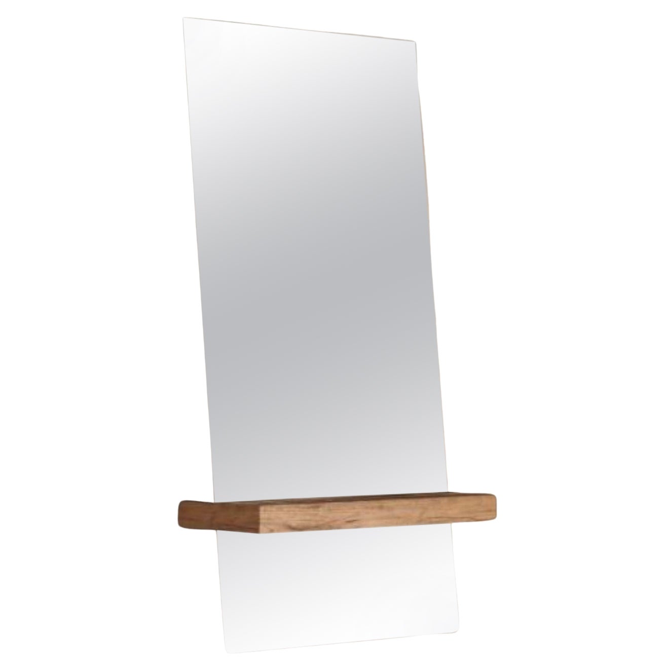 Miroir rectangulaire en chêne guillotine de Jeffrey Huyghe