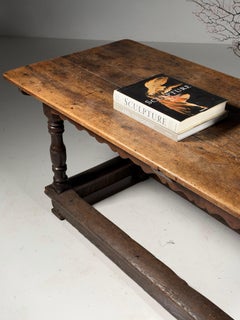 Oak refectory table 18th century