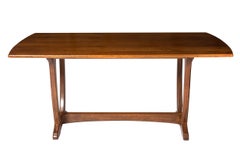 Oak Refectory Table by Edward Barnsley on a “Wishbone” Base, England circa 1940