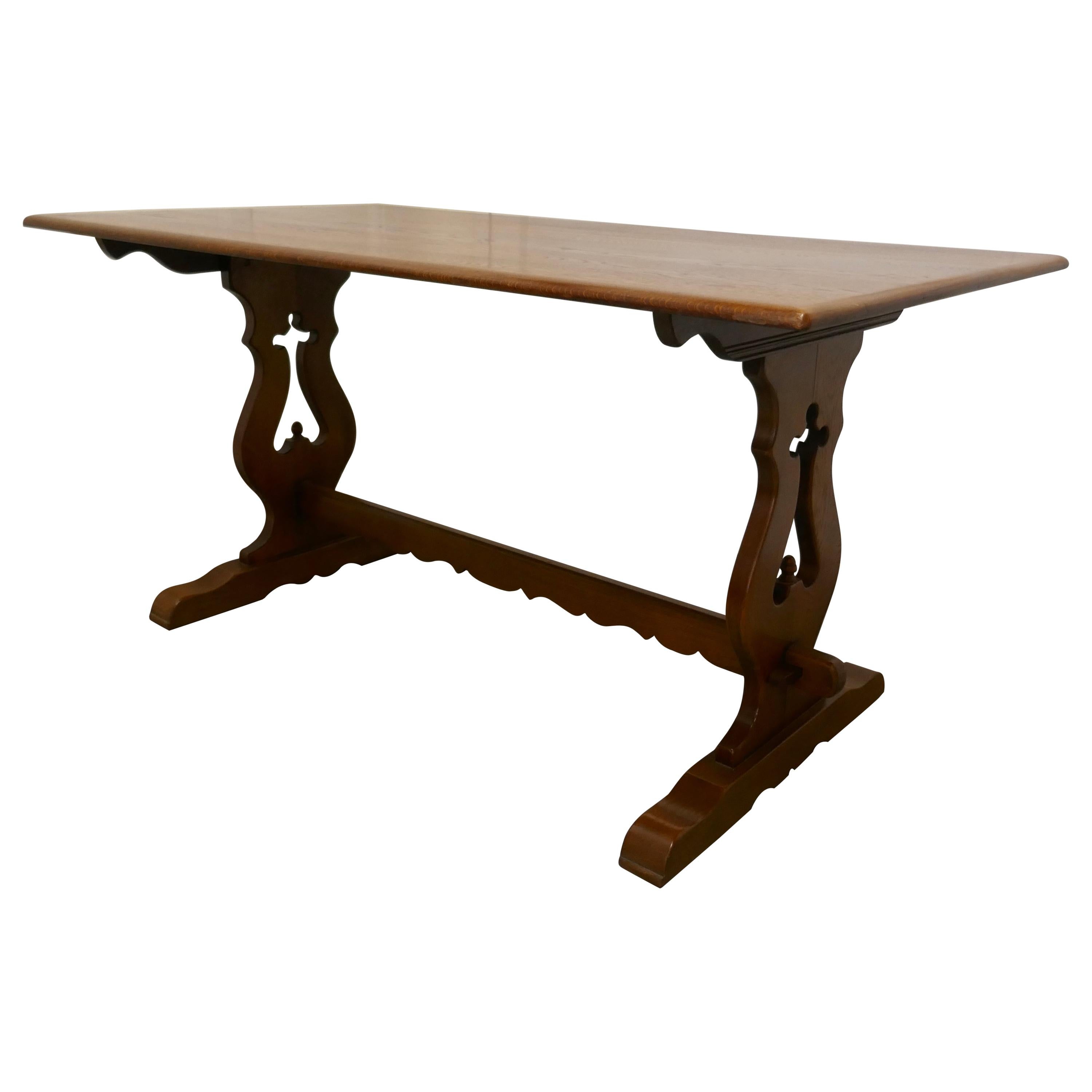 Oak Refectory Table by Old Charm