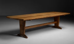 Oak Refectory Table, England circa 1930