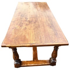 Antique Oak Refectory Table, English, circa 1920