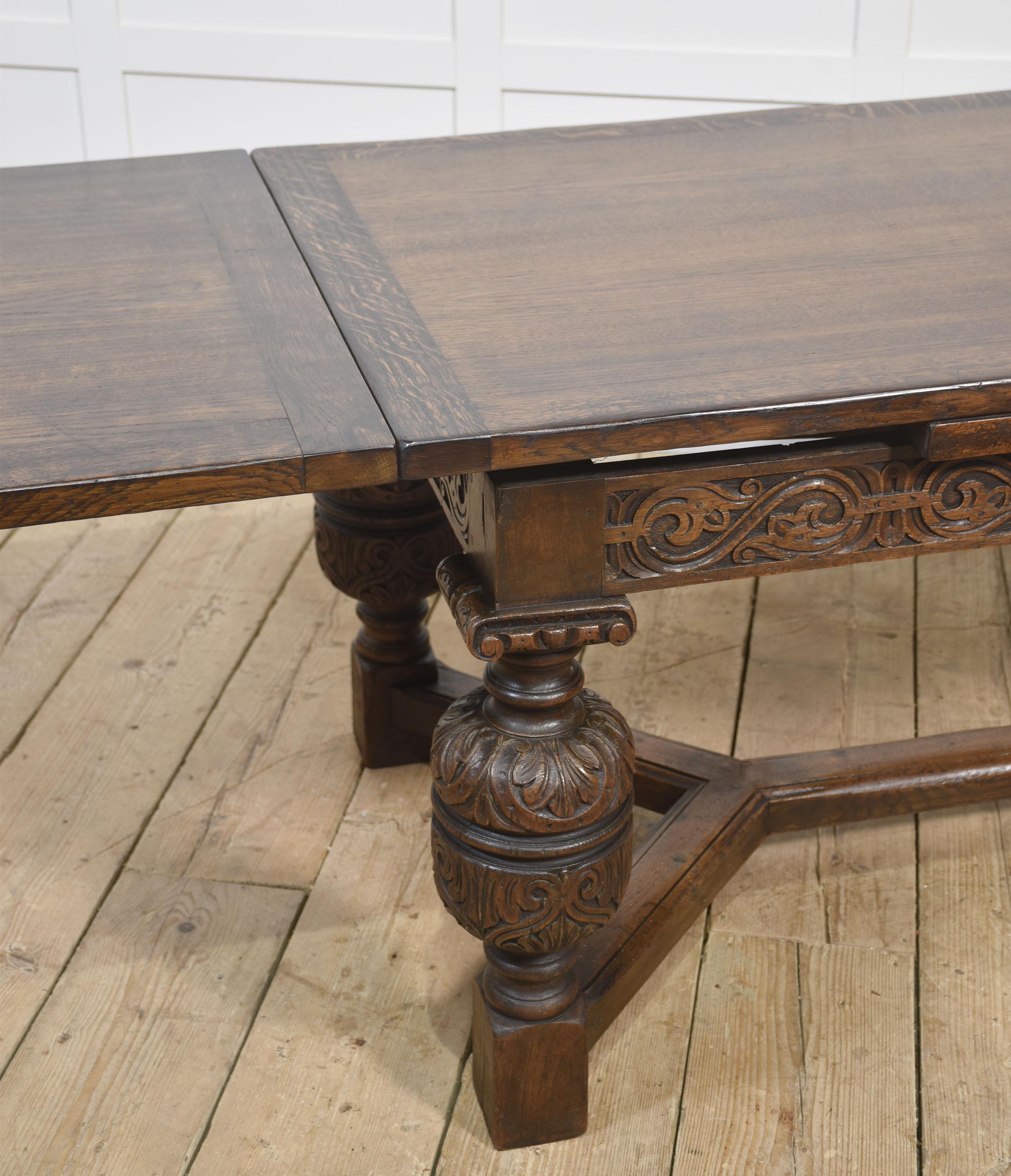 Oak Refectory Table For Sale 5