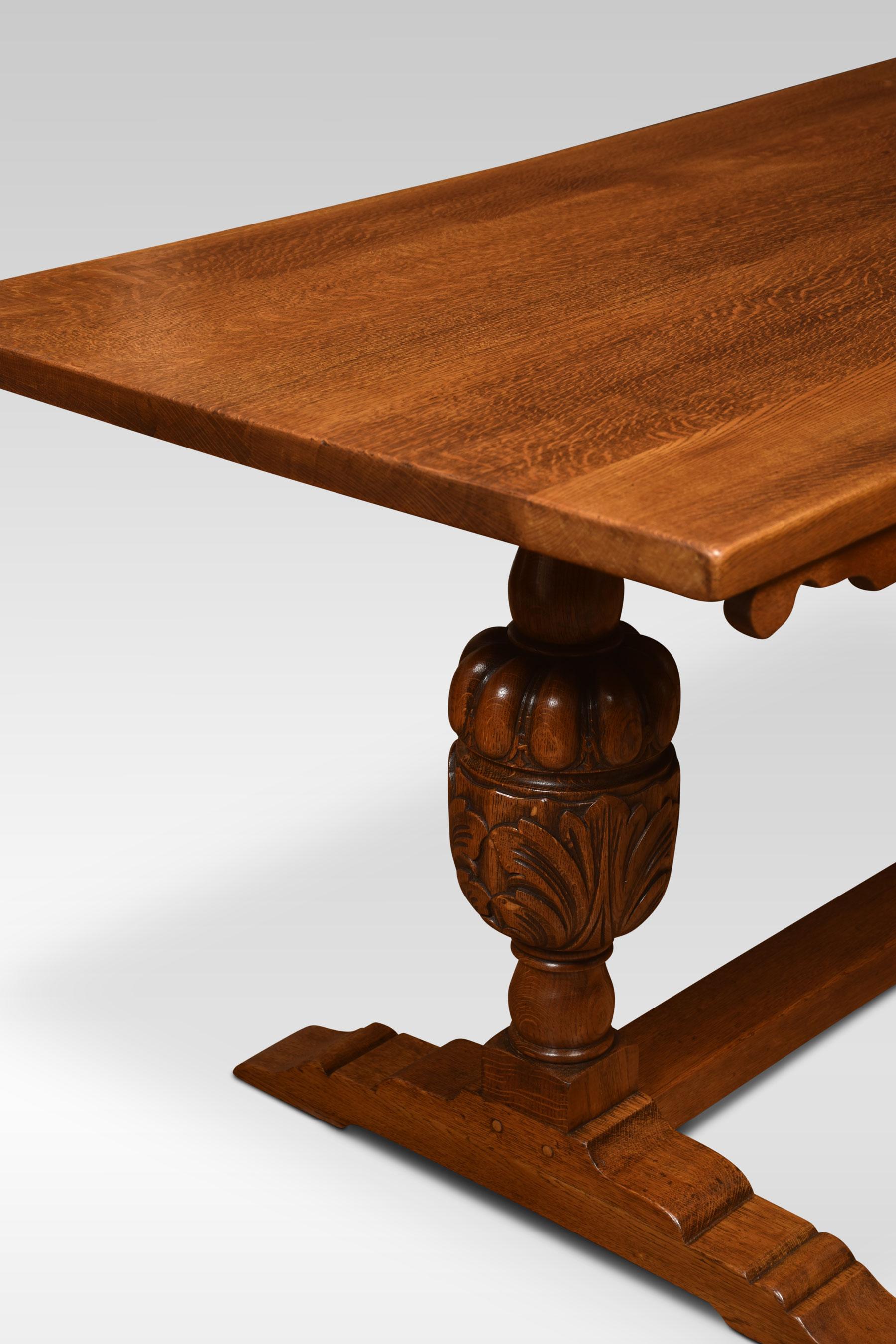 what is a refectory table