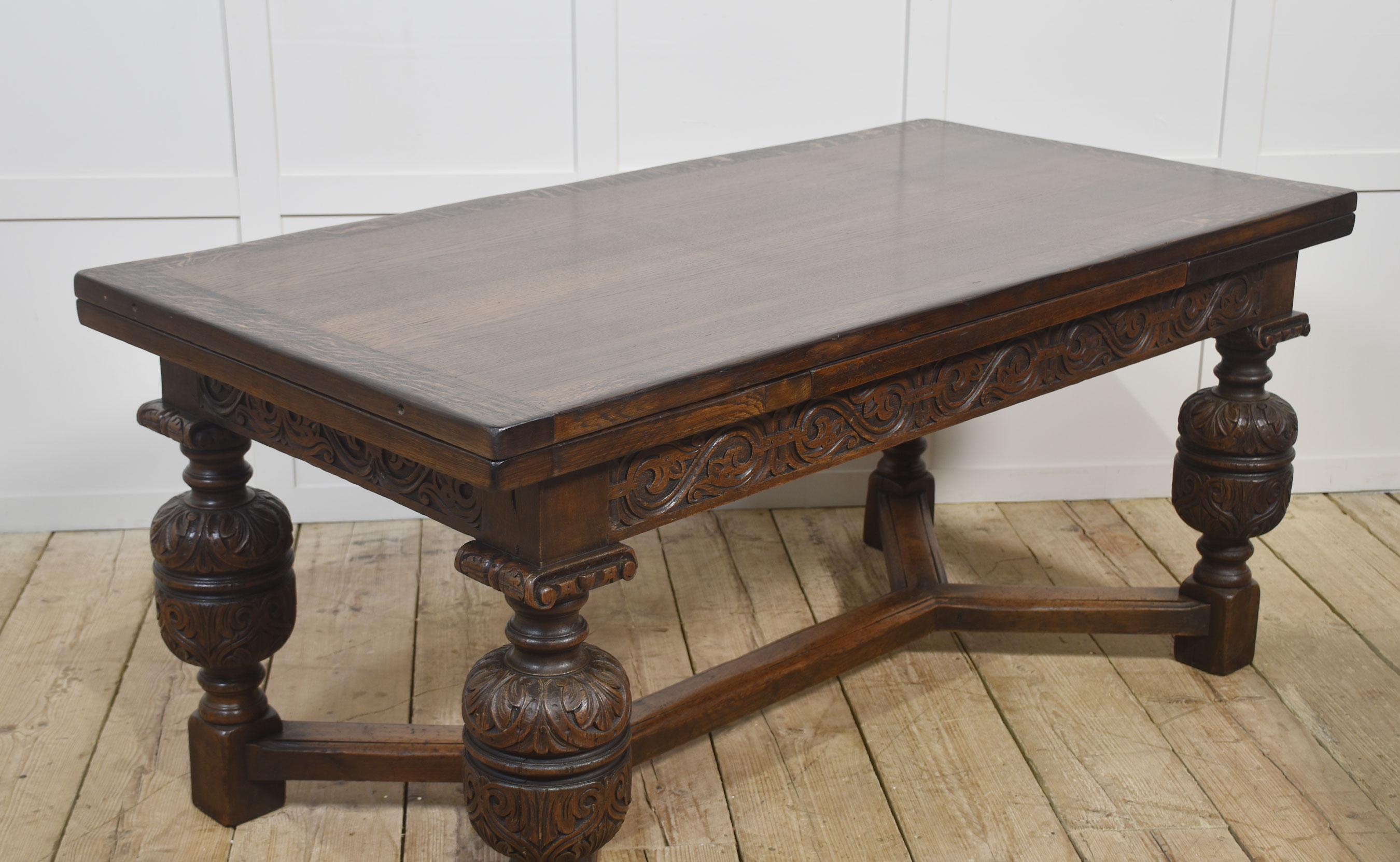 Oak Refectory Table For Sale 1