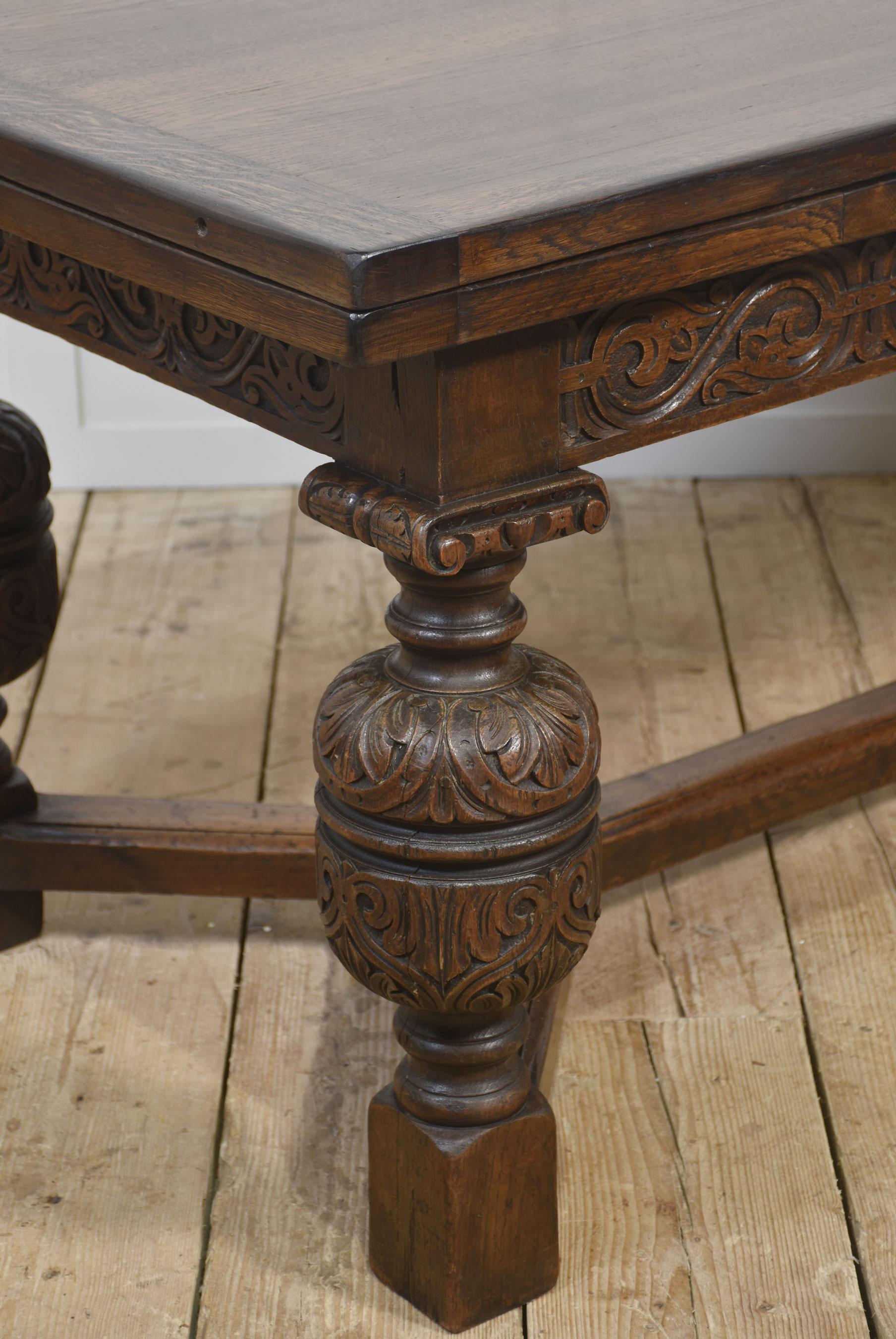 Oak Refectory Table For Sale 2