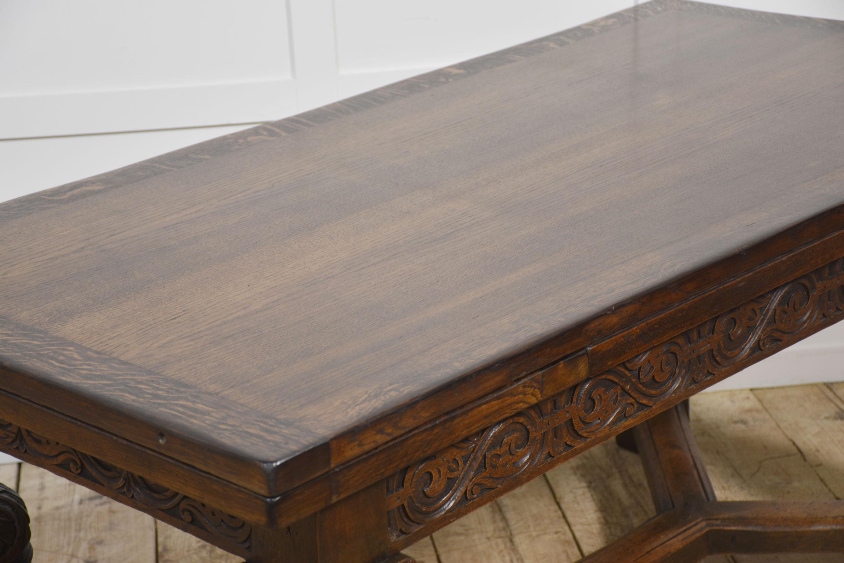 Oak Refectory Table For Sale 3