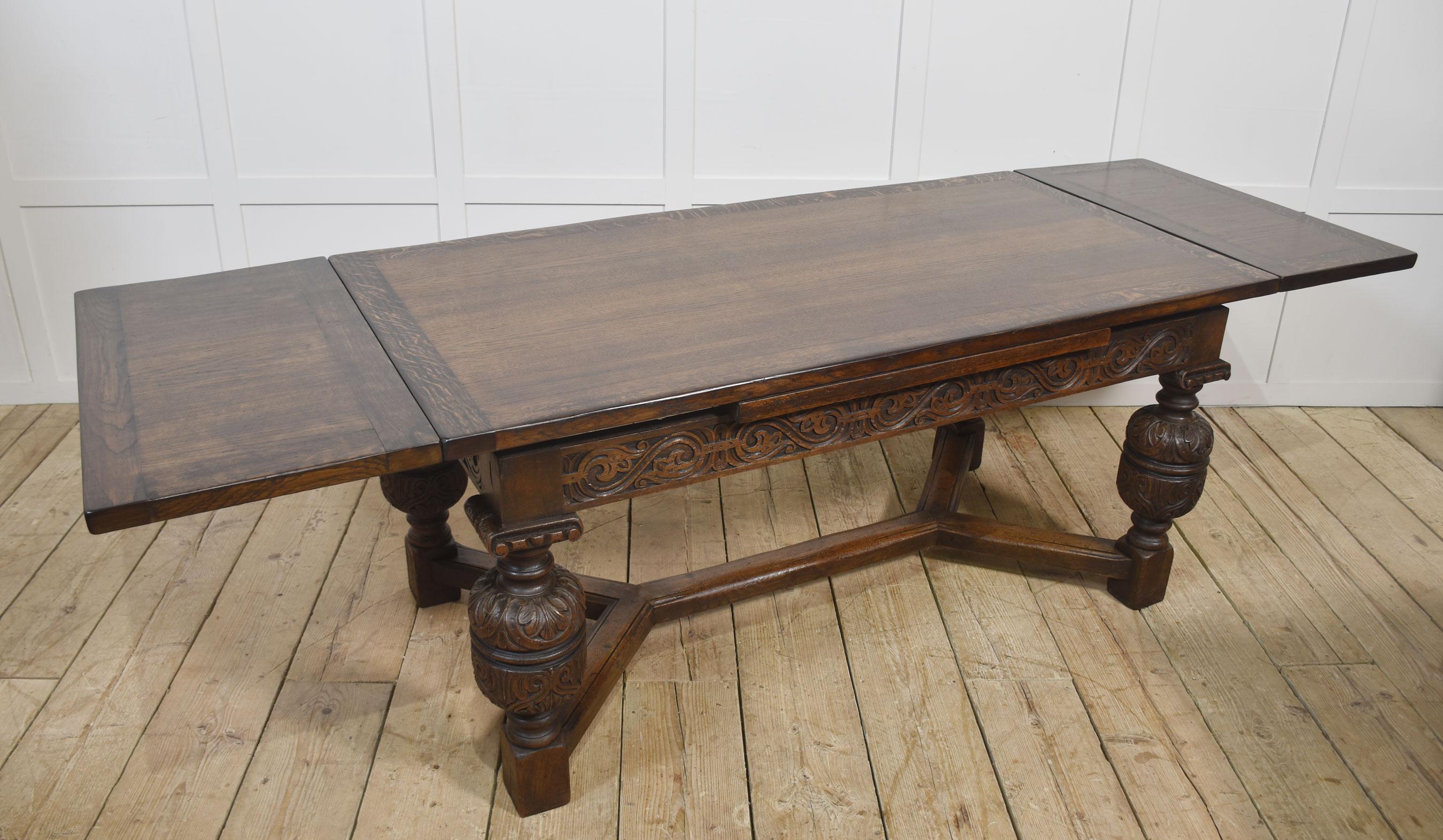 Oak Refectory Table For Sale 4