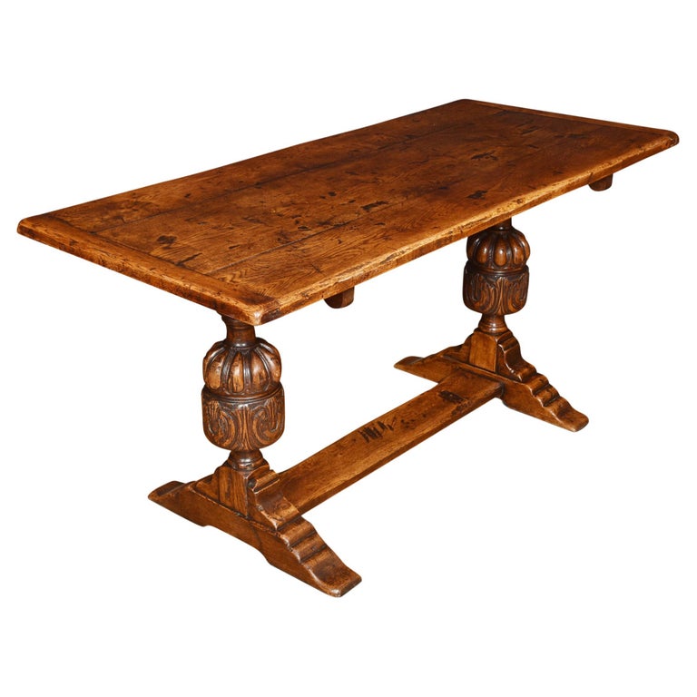 Oak Refectory Table For Sale at 1stDibs