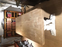 Oak Refectory Table Scrub Top