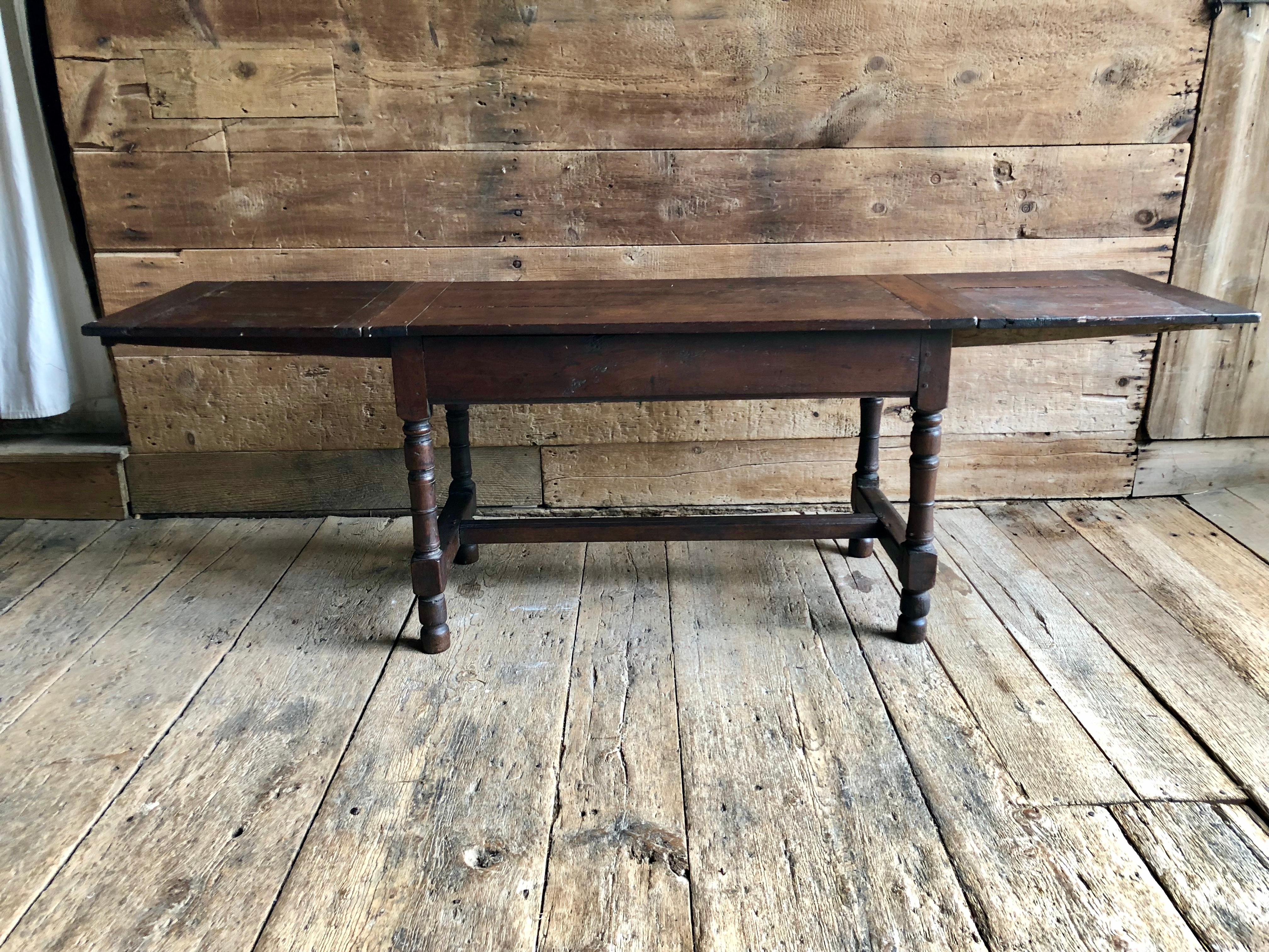 Oak Refectory Table with Extensions, 17th Century 6