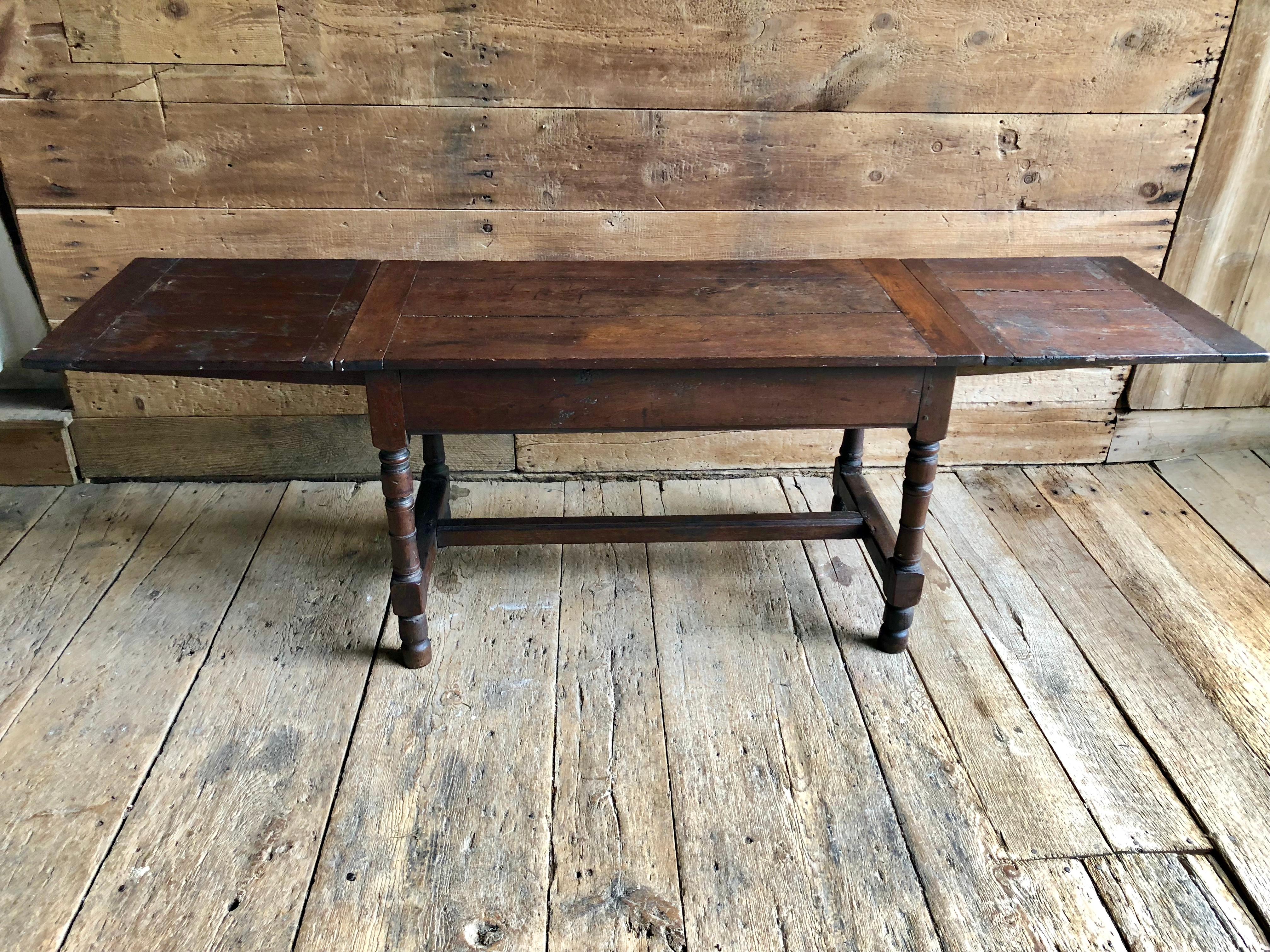 Oak Refectory Table with Extensions, 17th Century 3