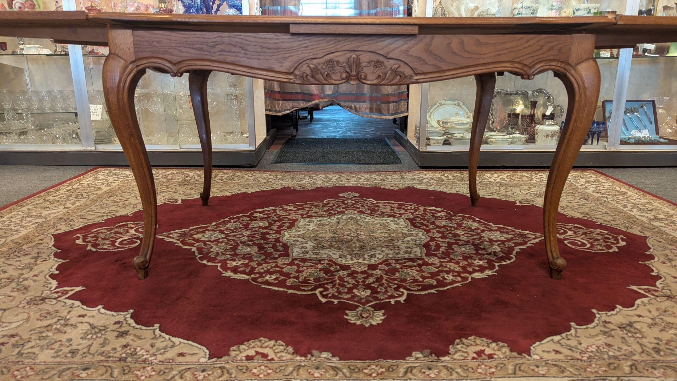 Oak Refrectory Table and 6 Chairs For Sale 3