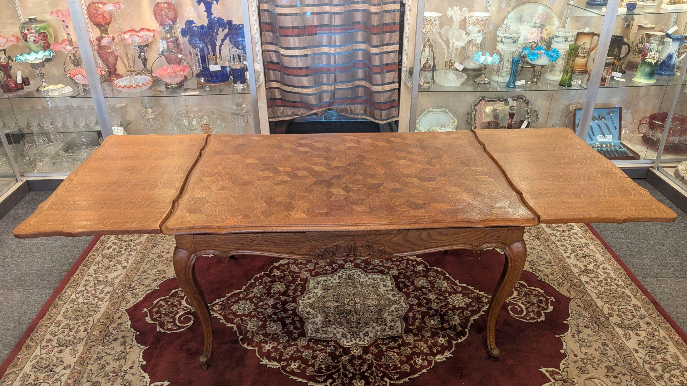 Oak Refrectory Table and 6 Chairs For Sale 1