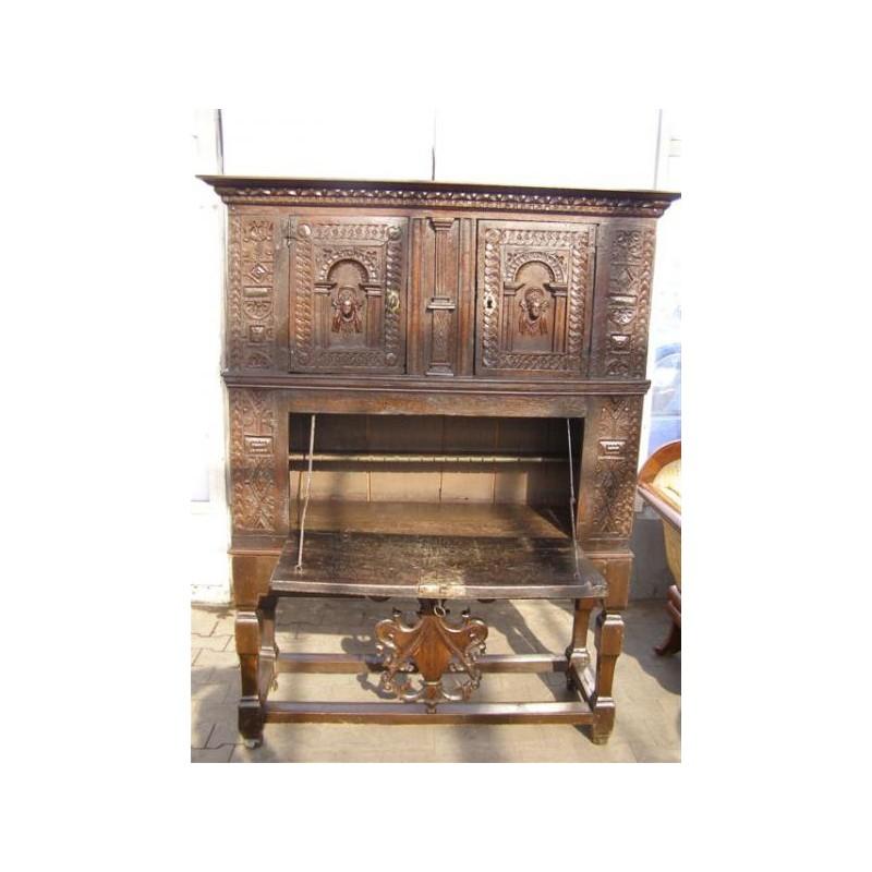 Oak Renaissance Cabinet, 1600 Unikat For Sale 1